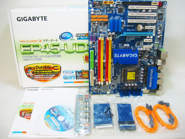 PC/タブレットGIGABYTE GA-EP45-UD3R + CPU + メモリセット